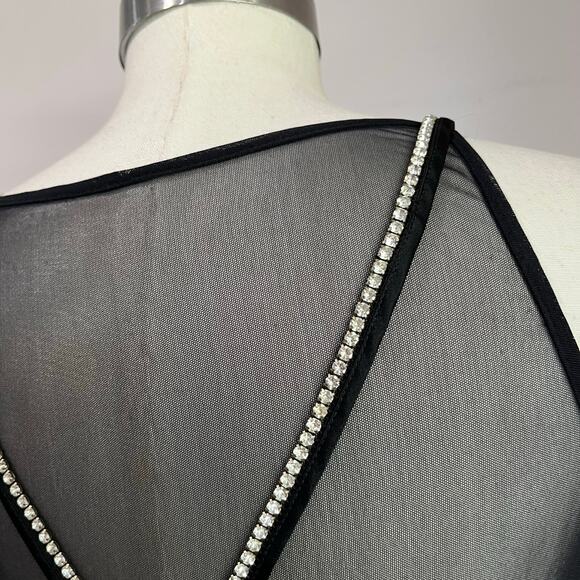 CDC Vintage Black Velvet Maxi Dress Size Small Y2K Whimsigoth Evening Gown - Picture 4 of 8